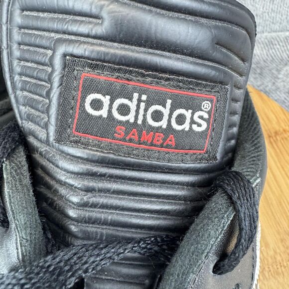 Adidas Samba Shoes Mens Size 9.5 Black White Gum Indoor Soccer Classic 034563 - Picture 3 of 10